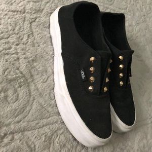 Black Studded Vans